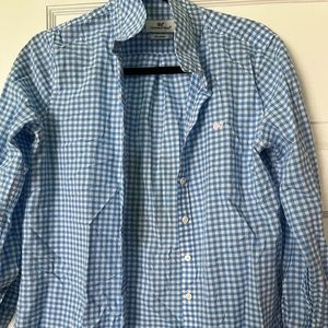 Vineyard Vines womens blue gingham button up